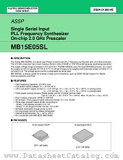 MB15E05SLPV1 datasheet pdf Fujitsu Microelectronics