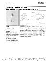 3C92CTXV datasheet pdf Optek Technology