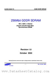 K4D551638D-TC40 datasheet pdf Samsung Electronic