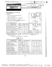 2SD777 datasheet pdf TOSHIBA