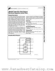 LMF380C1J datasheet pdf National Semiconductor