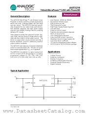AAT3216IJS-3.0-T1 datasheet pdf ANALOGIC TECH