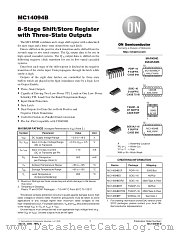 MC14094BDT datasheet pdf ON Semiconductor