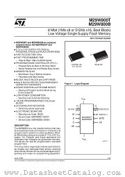 M29W800B120M5R datasheet pdf ST Microelectronics