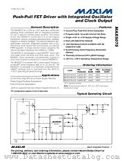 MAX5075C datasheet pdf MAXIM - Dallas Semiconductor