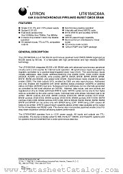 UT6164C64A datasheet pdf UTRON Technology