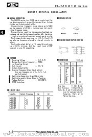 MJU6318XC datasheet pdf New Japan Radio