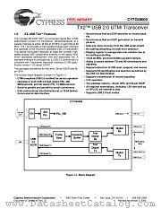 CY7C68000 datasheet pdf Cypress