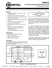 MT88V32AP datasheet pdf Mitel Semiconductor
