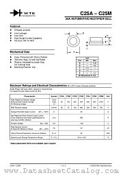 C25I datasheet pdf Won-Top Electronics