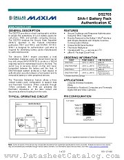DS2703UR datasheet pdf MAXIM - Dallas Semiconductor