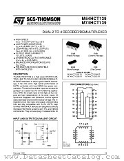 M74HCT139C1R datasheet pdf ST Microelectronics