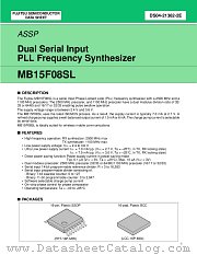 MB15F08SLPFV1 datasheet pdf Fujitsu Microelectronics