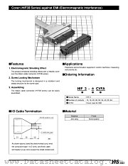 HIF3BA-26D-2.54R-CL(21) datasheet pdf Hirose Electric