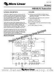 ML4662CQ datasheet pdf Micro Linear