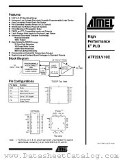 ATF22LV10C-10XC datasheet pdf Atmel