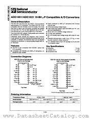 ADC1021CCJ-1 datasheet pdf National Semiconductor