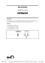HL6724MG datasheet pdf Hitachi Semiconductor