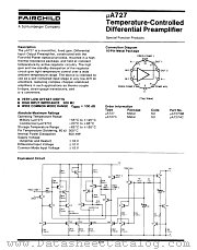 UA727HM datasheet pdf Fairchild Semiconductor
