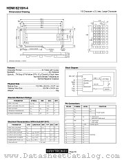 HDM16216H-4 datasheet pdf HANTRONIX