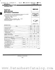 MRF430 datasheet pdf Motorola