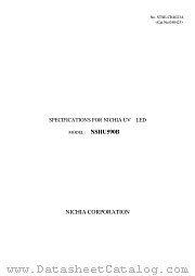 NSHU590B datasheet pdf NICHIA CORPORATION