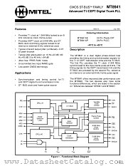 MT8941AE datasheet pdf Mitel Semiconductor
