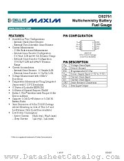 DS2751E+T&R datasheet pdf MAXIM - Dallas Semiconductor