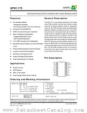 APW1175 datasheet pdf ANPEC Electronics Corporation