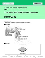 MB40C338PFV datasheet pdf Fujitsu Microelectronics