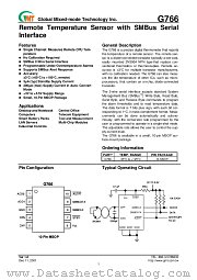 G766 datasheet pdf Global Mixed-mode Technology
