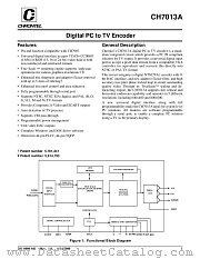 CH7013A-T datasheet pdf Chrontel