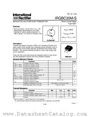 IRGBC30M-S datasheet pdf International Rectifier
