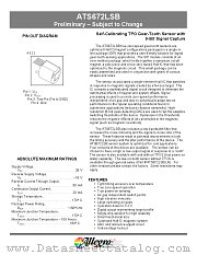 ATS672LSB-HN datasheet pdf Allegro MicroSystems