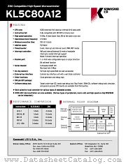 KL5C80A12 datasheet pdf Kawasaki LSI