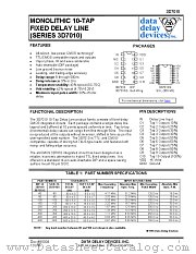 3D7010S datasheet pdf Data Delay Devices Inc