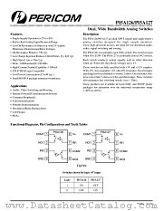 PI5A126 datasheet pdf Pericom Technology