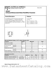 AO4402 datasheet pdf Alpha & Omega Semiconductor