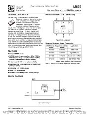 M675-02-AA datasheet pdf Integrated Circuit Systems