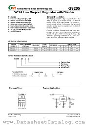 G9205TH1T datasheet pdf Global Mixed-mode Technology