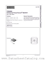 FDS8880 datasheet pdf Fairchild Semiconductor