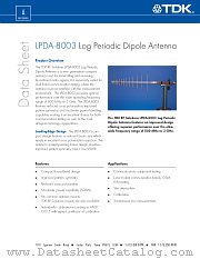 LPDA-8003 datasheet pdf TDK Semiconductor