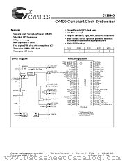 CY28405OXCT datasheet pdf Cypress