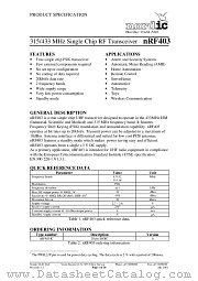 NRF403-IC datasheet pdf etc