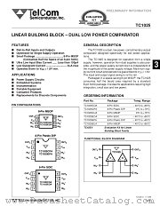 TC1025CUA datasheet pdf TelCom Semiconductor