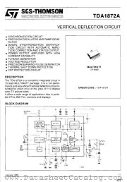 TDA1872 datasheet pdf ST Microelectronics