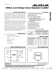 MAX1806EUA25 datasheet pdf MAXIM - Dallas Semiconductor