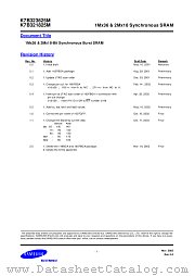 K7B321825M datasheet pdf Samsung Electronic