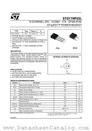 STD17NF03 datasheet pdf ST Microelectronics