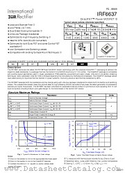 IRF6637 datasheet pdf International Rectifier